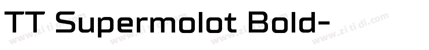 TT Supermolot Bold字体转换